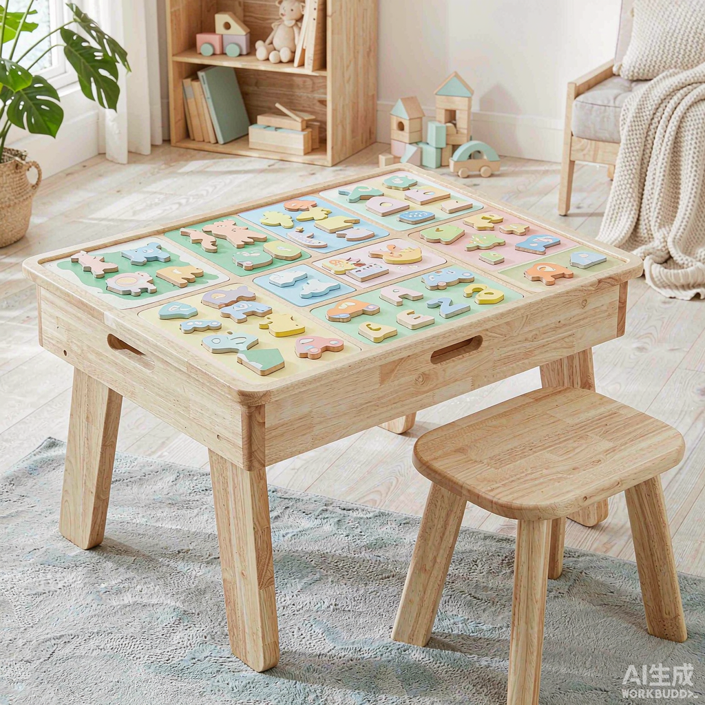 Kids Puzzle Table
